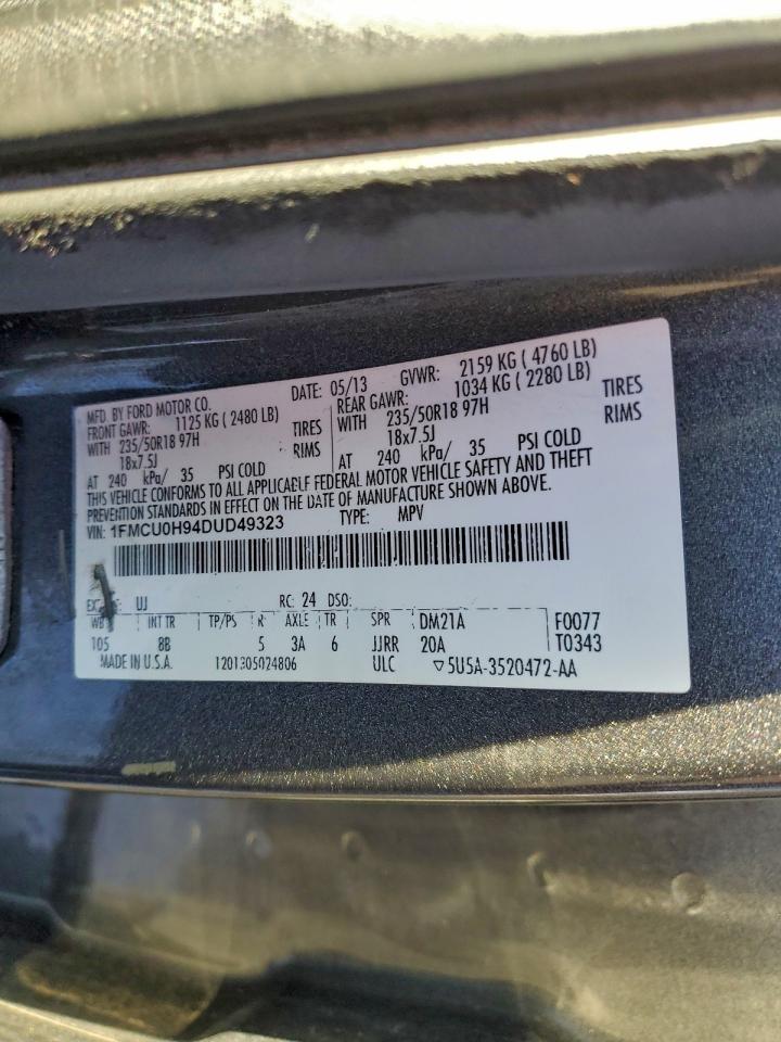 2013 FORD ESCAPE SEL photo 25