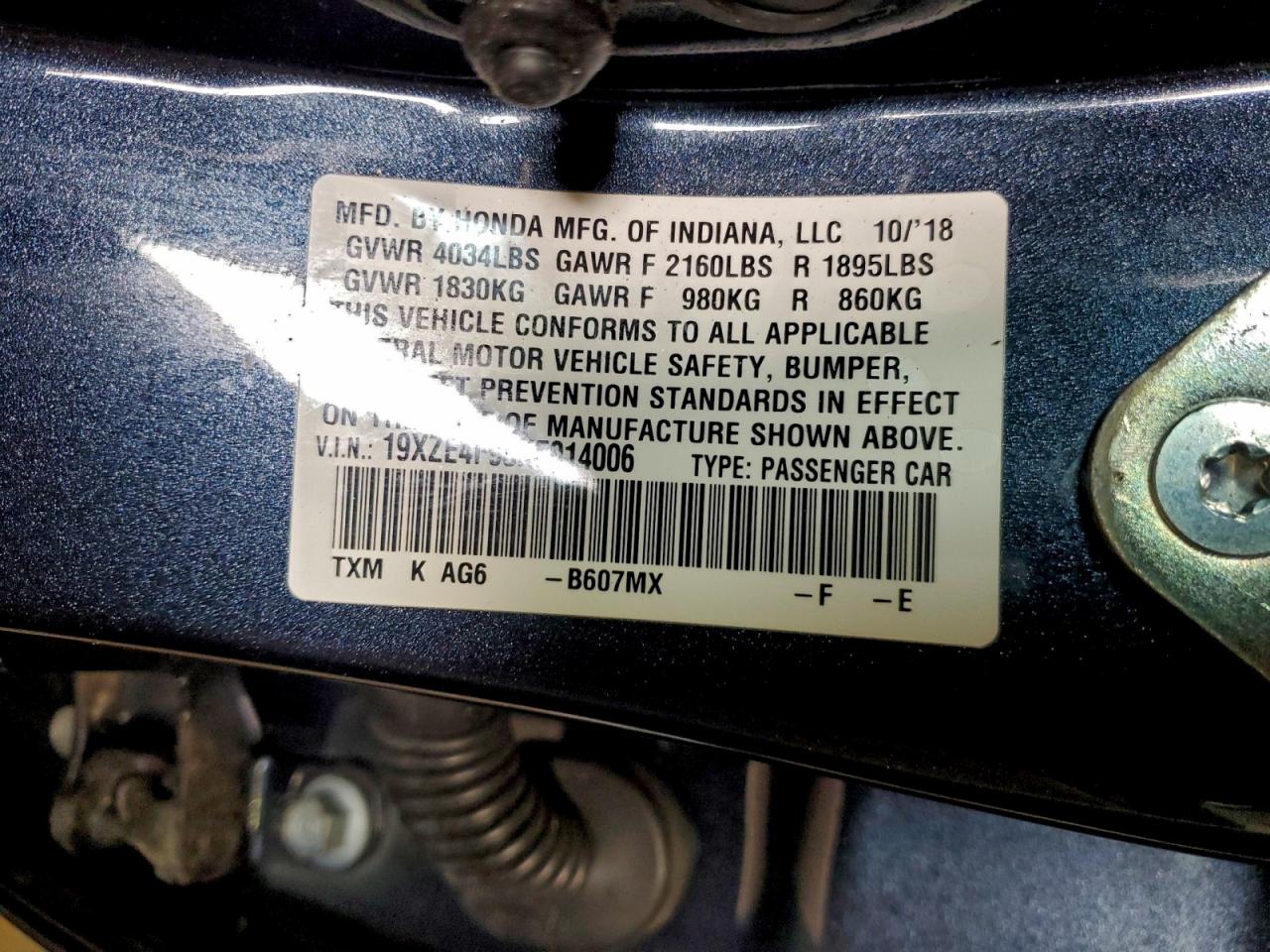 2019 HONDA INSIGHT TOURING photo 34