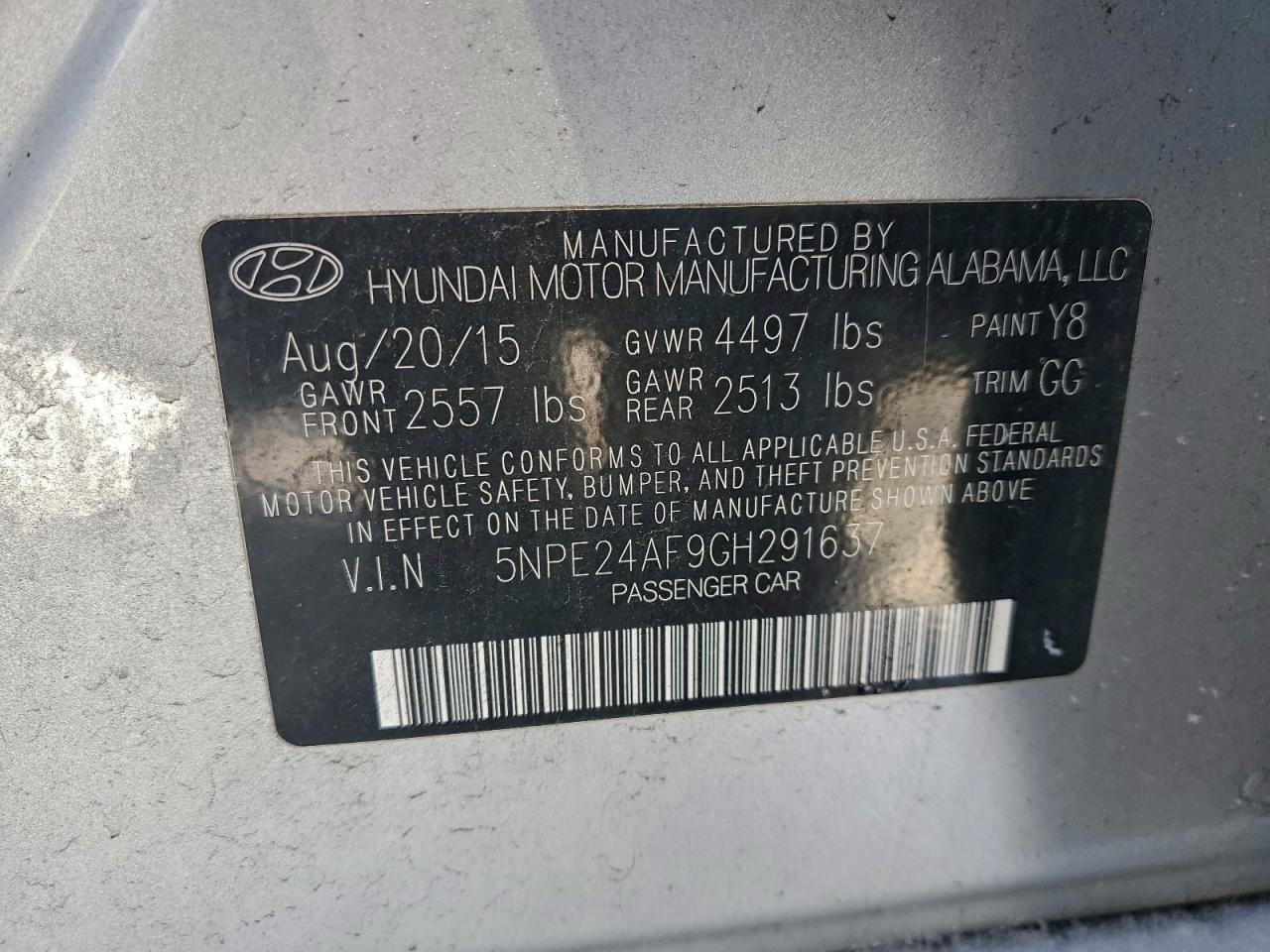 2016 HYUNDAI SONATA SE photo 12