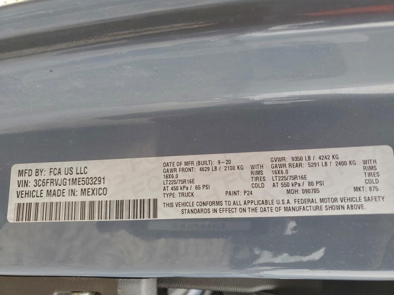 2021 RAM PROMASTER 3500 DELIVERY VAN photo 37