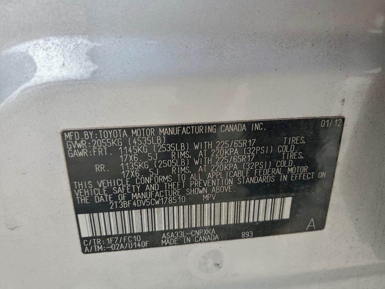 2012 TOYOTA RAV4 photo 25