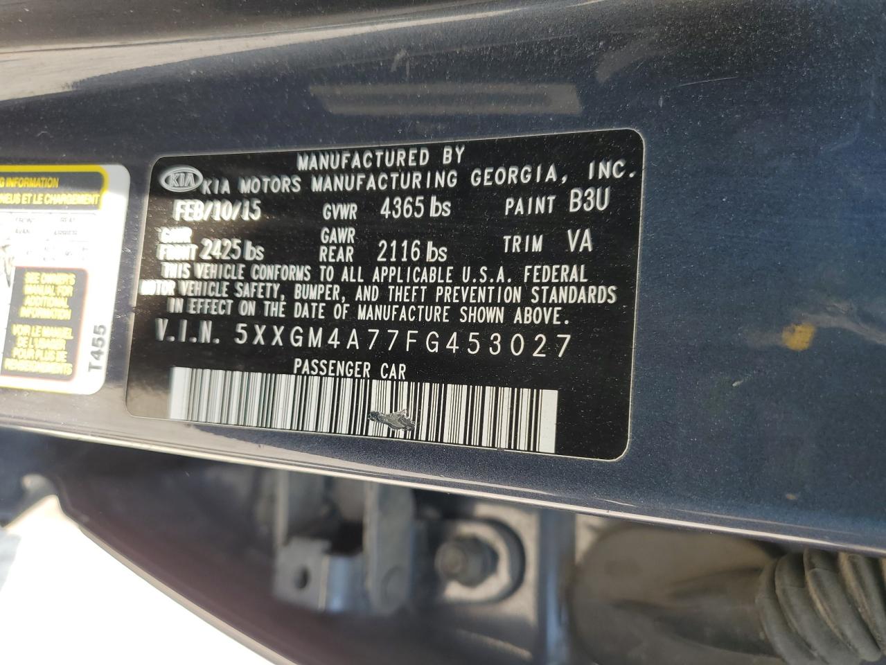 2015 KIA OPTIMA LX photo 23