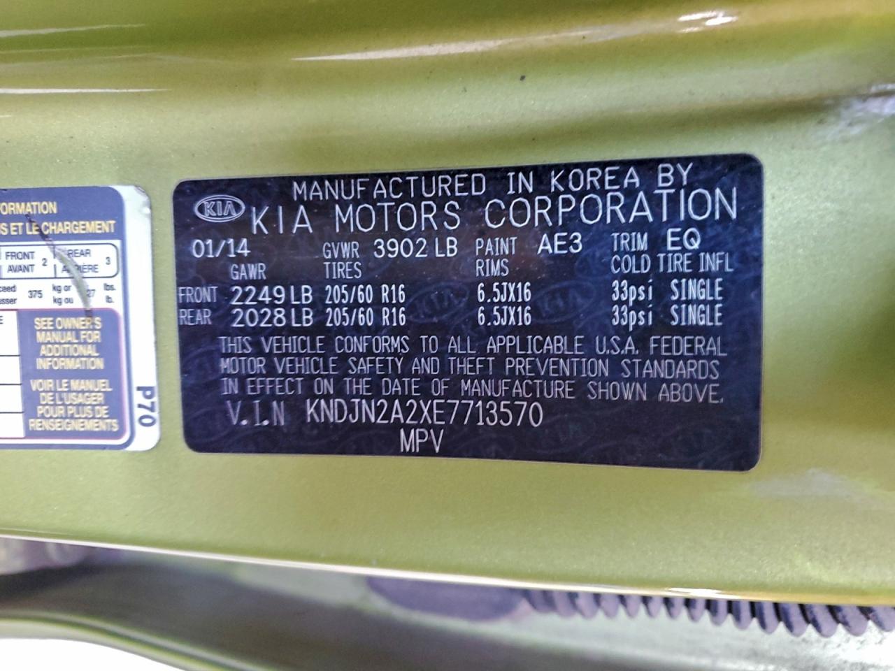 2014 KIA SOUL photo 12