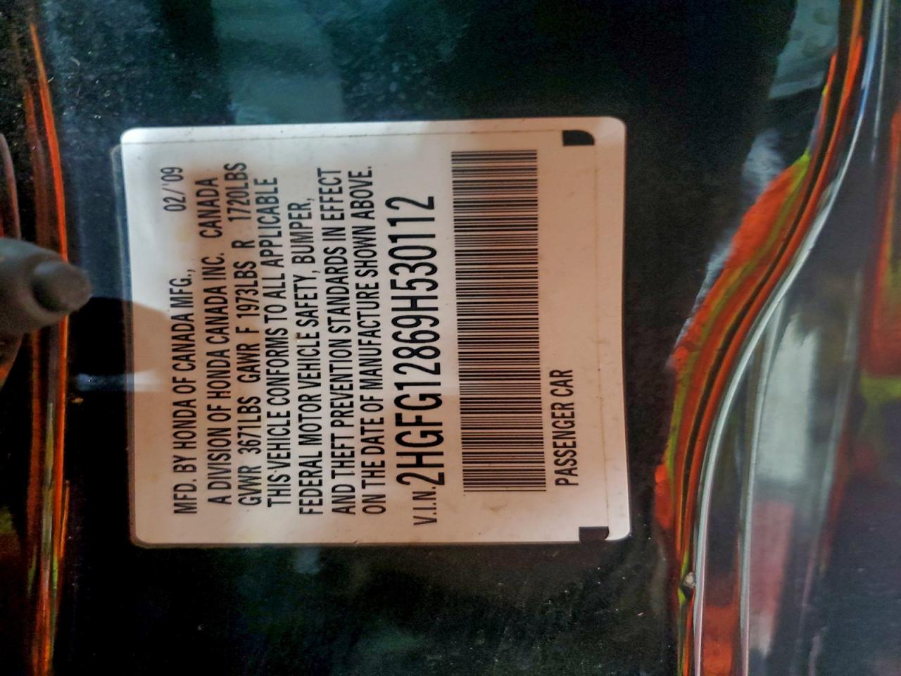 2009 HONDA CIVIC EX photo 13