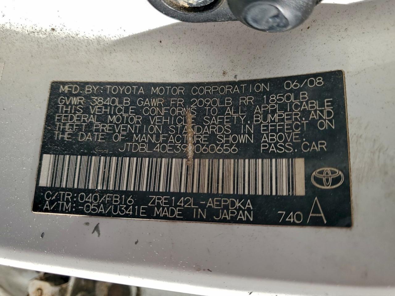 2009 TOYOTA COROLLA BASE photo 23