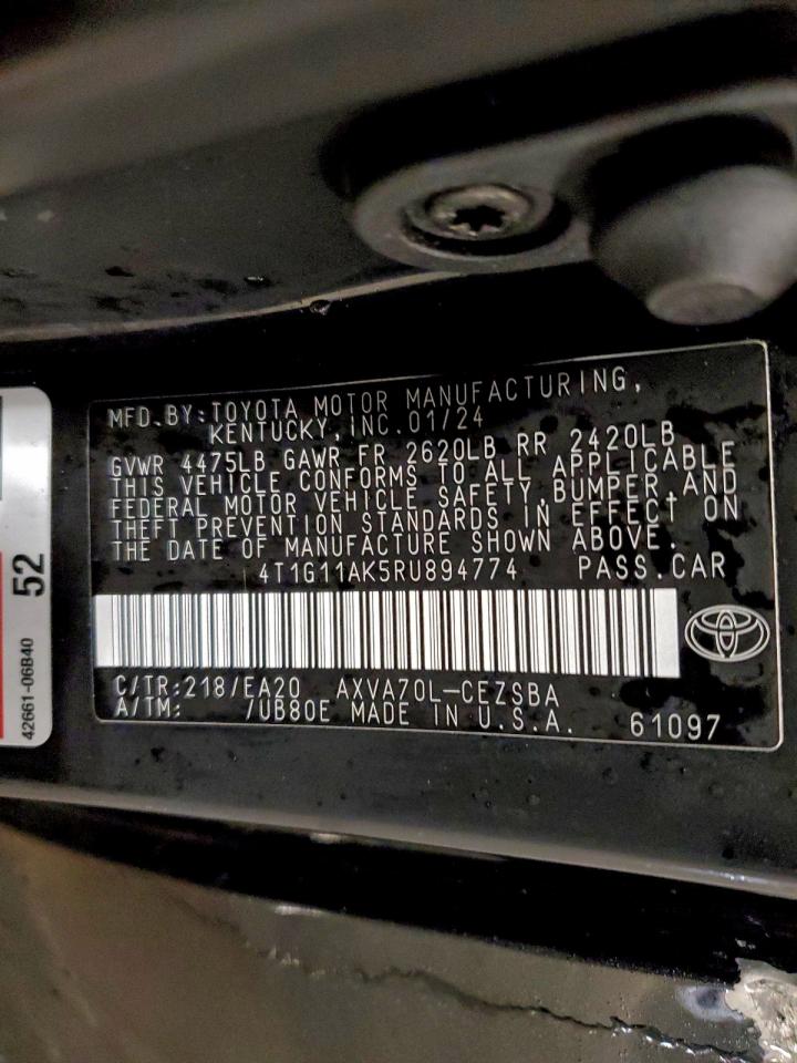 2024 TOYOTA CAMRY SE NIGHT SHADE photo 12