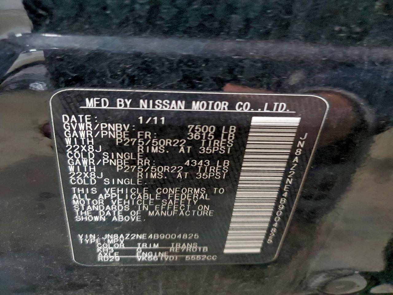 2011 INFINITI QX56 photo 25