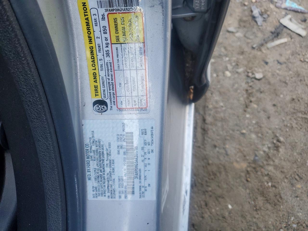 2010 FORD FUSION SE photo 13