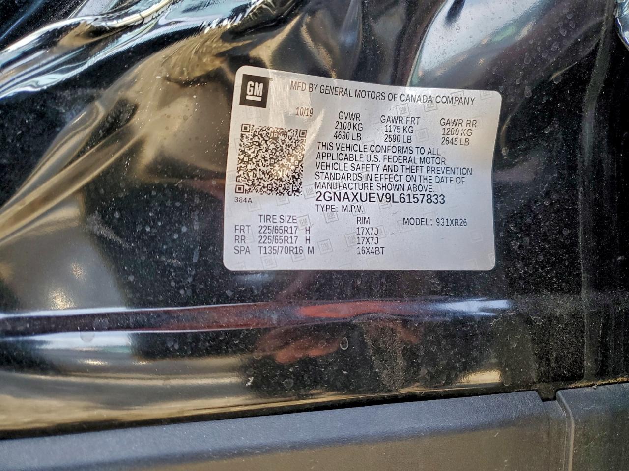 2020 CHEVROLET EQUINOX LT photo 37