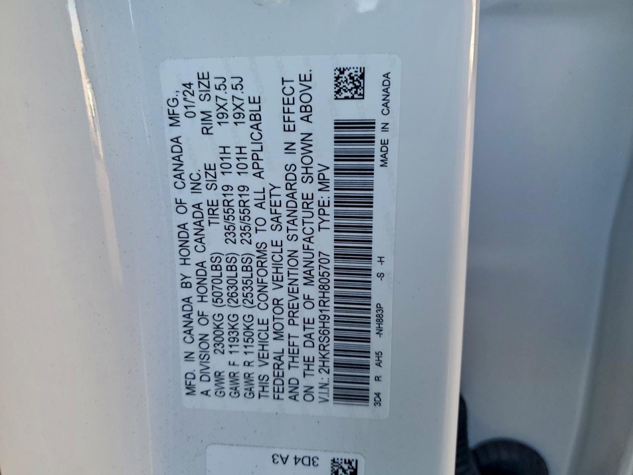 2024 HONDA CR-V SPORT TOURING photo 25