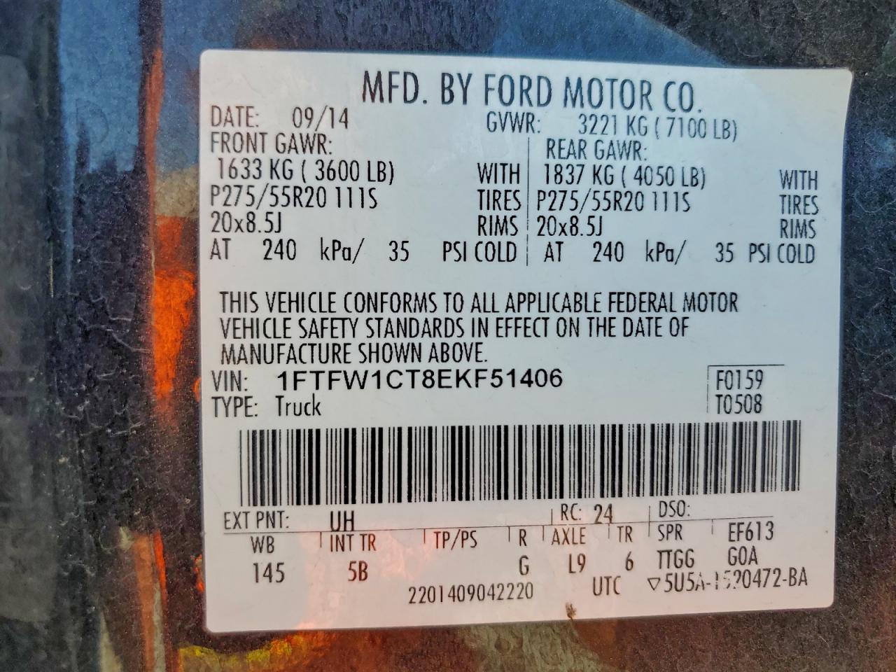 2014 FORD F150 SUPERCREW photo 12