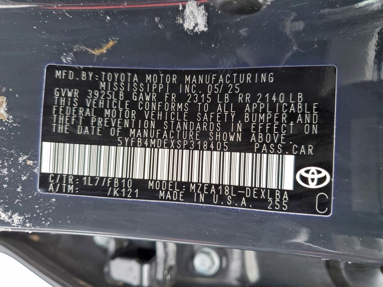 2025 TOYOTA COROLLA LE photo 25