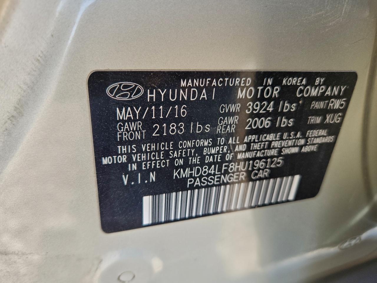 2017 HYUNDAI ELANTRA SE photo 34