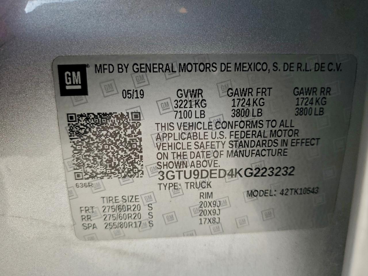 2019 GMC SIERRA K1500 SLT photo 14