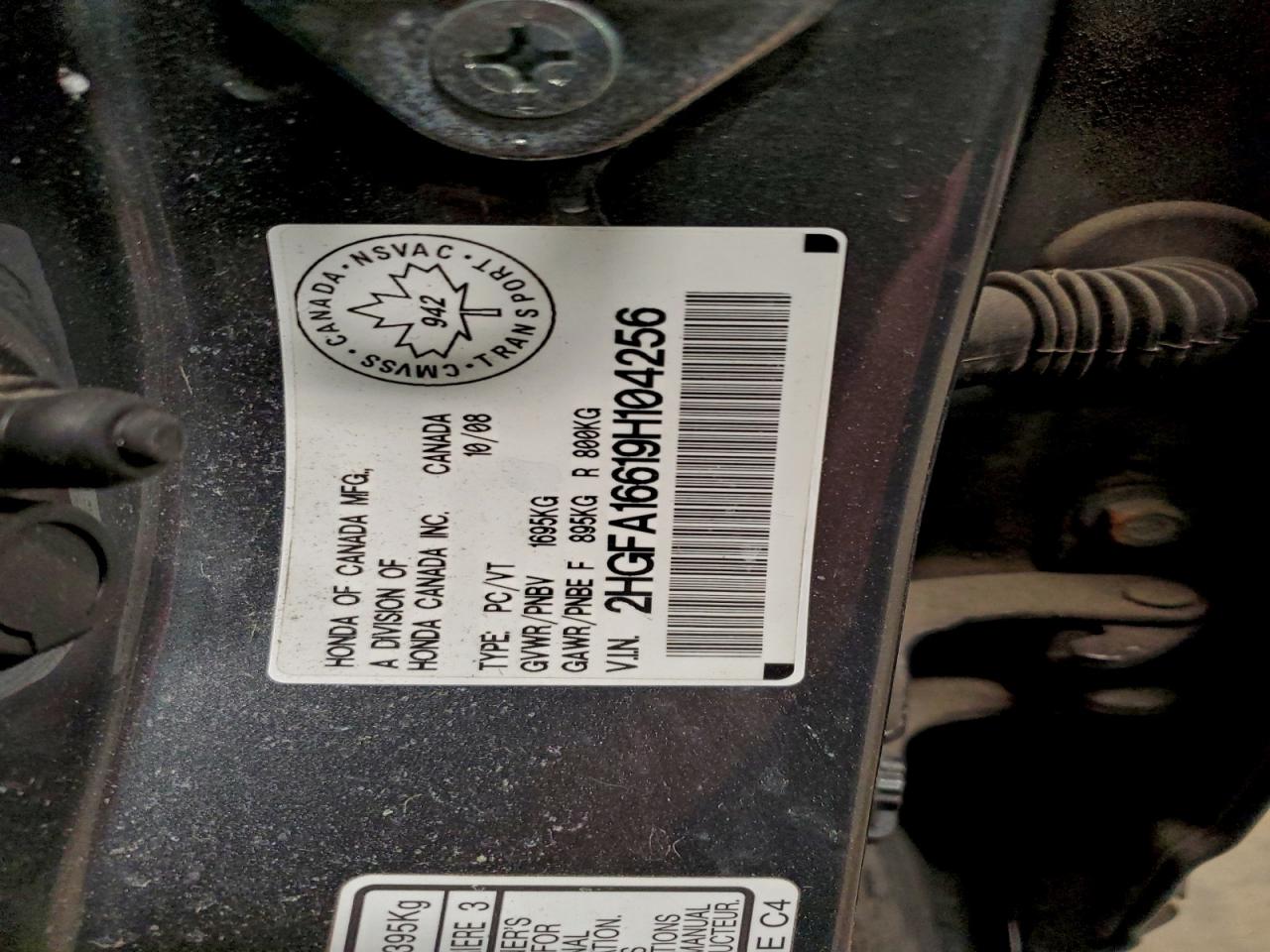 2009 HONDA CIVIC LX-S photo 12