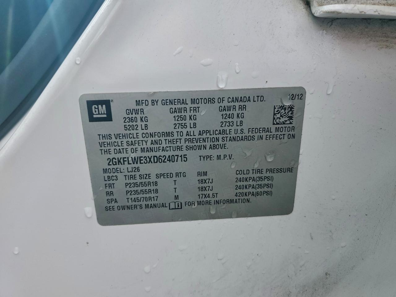 2013 GMC TERRAIN SLT photo 49