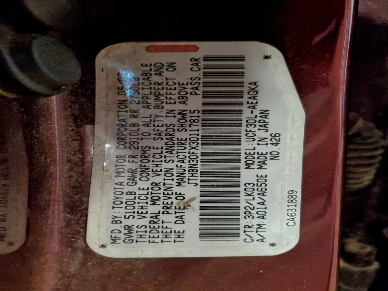 2003 LEXUS LS 430 photo 12