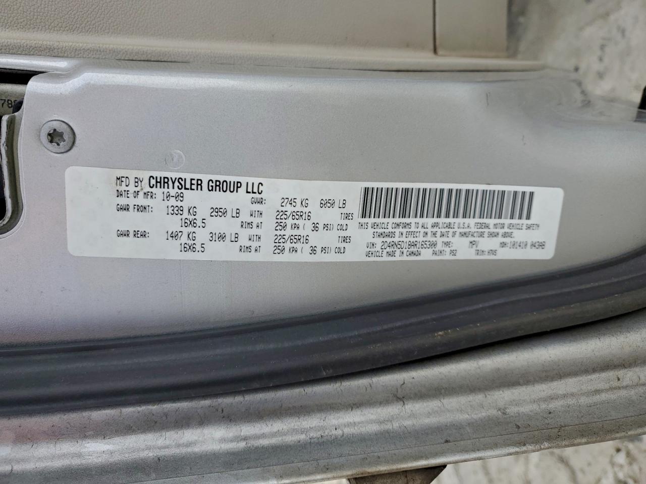 2010 DODGE GRAND CARAVAN SXT photo 13