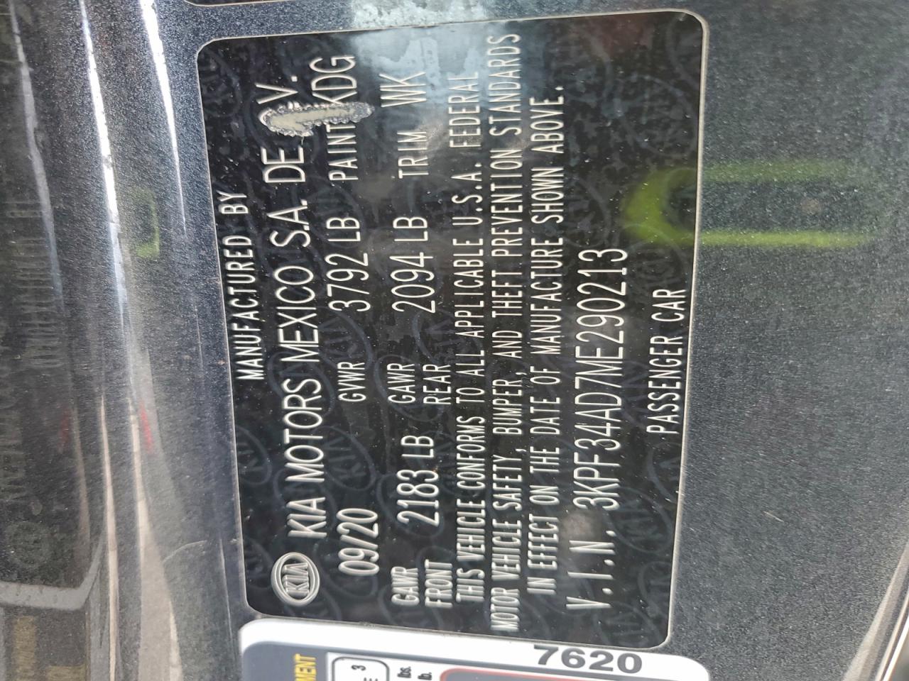 2021 KIA FORTE GT LINE photo 13