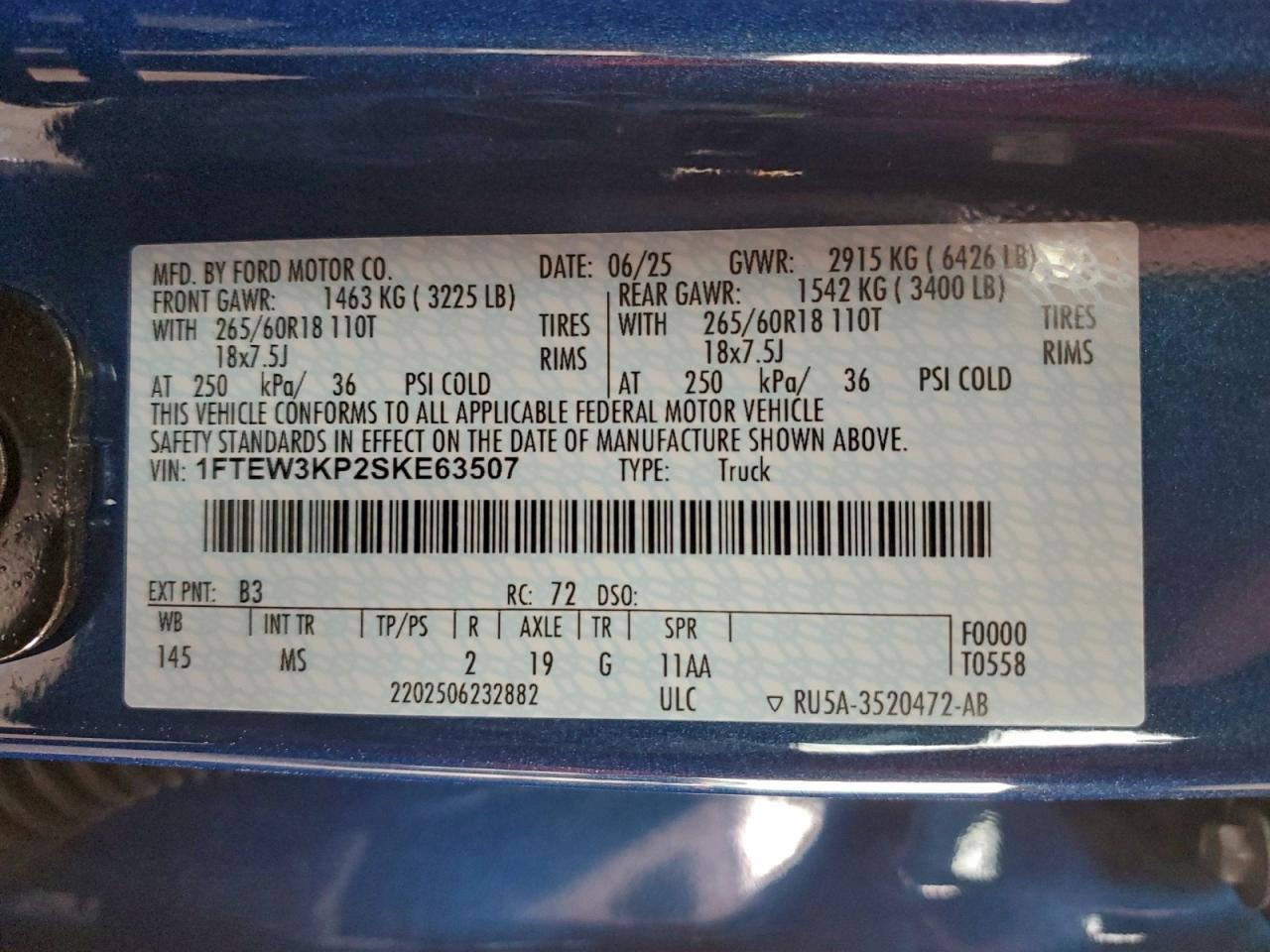 2025 FORD F150 XLT photo 12