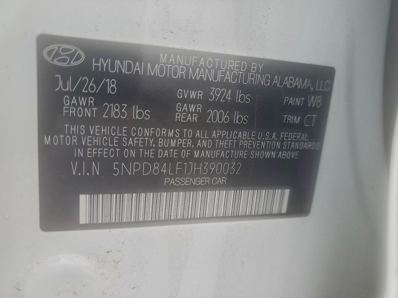 2018 HYUNDAI ELANTRA SEL photo 12