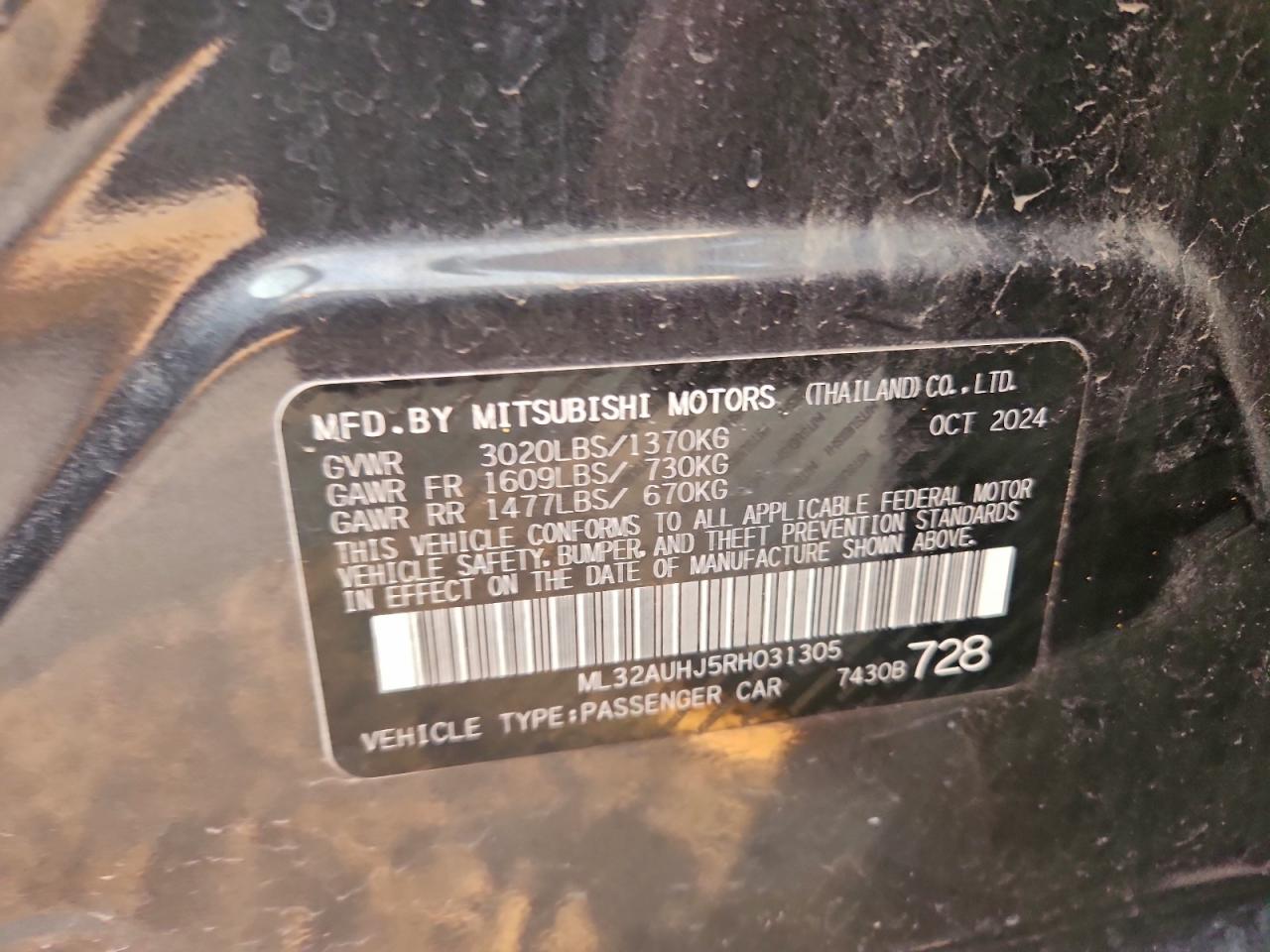 2024 MITSUBISHI MIRAGE ES photo 37