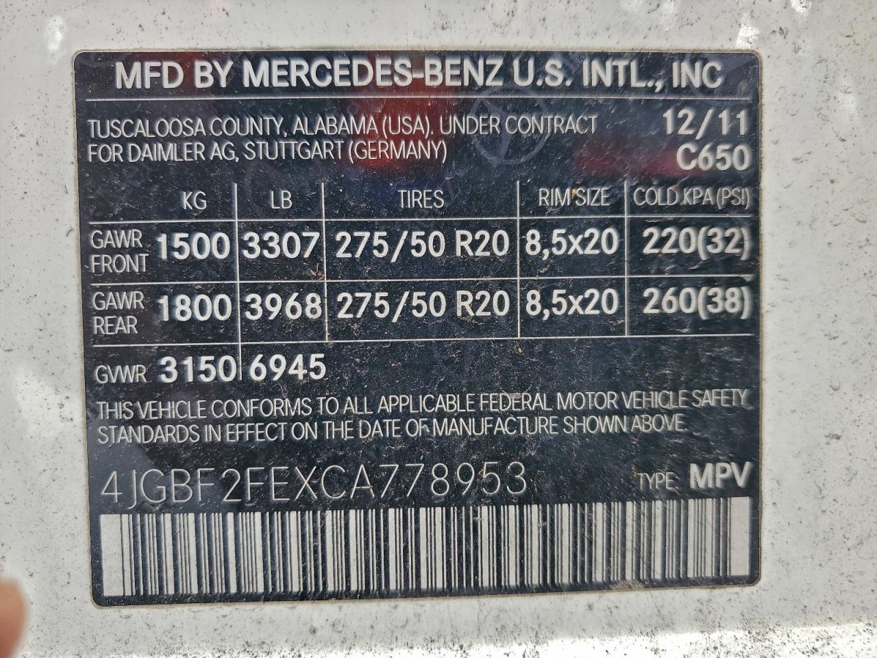 2012 MERCEDES-BENZ GL 350 BLUETEC photo 13