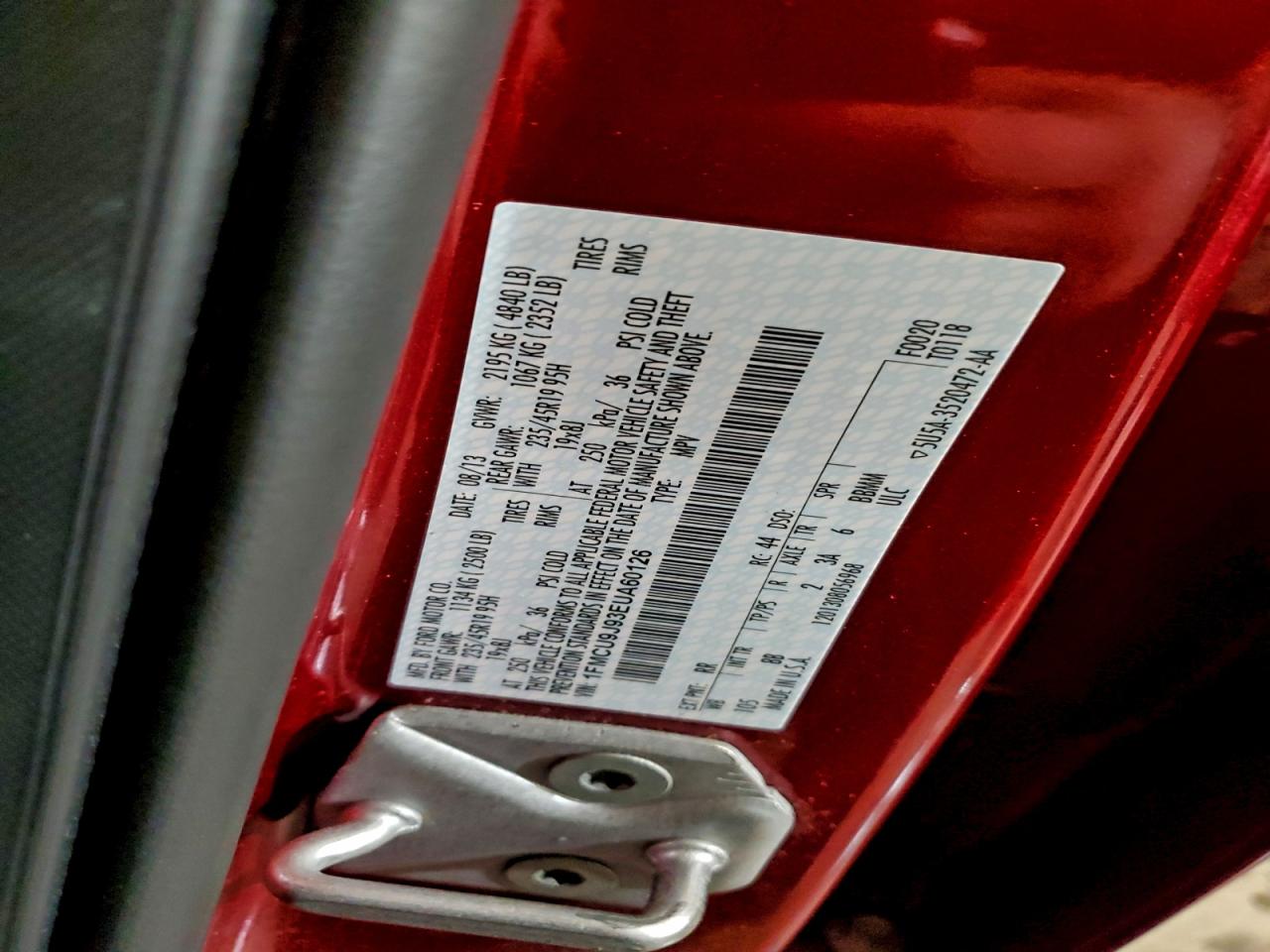 2014 FORD ESCAPE TITANIUM photo 13
