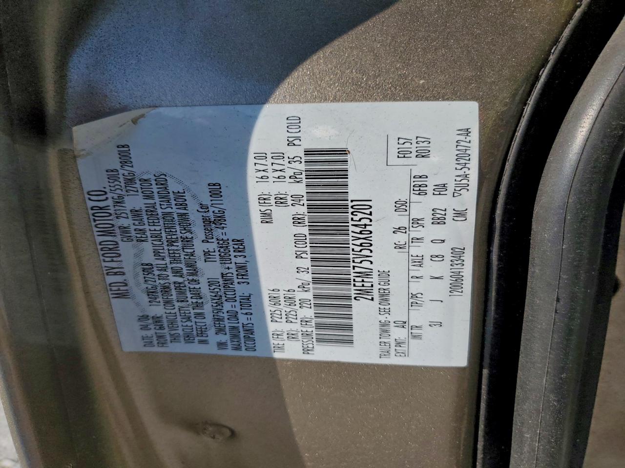 2006 MERCURY GRAND MARQUIS LS photo 12