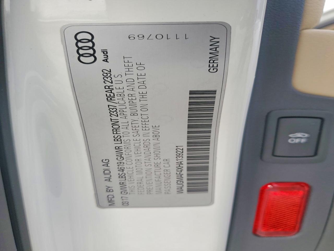 2017 AUDI A4 ULTRA PREMIUM photo 45