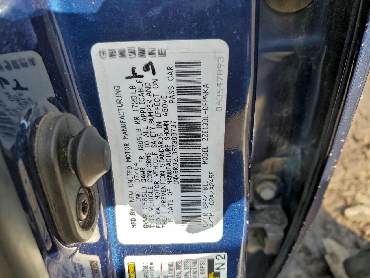 2005 TOYOTA COROLLA CE photo 12