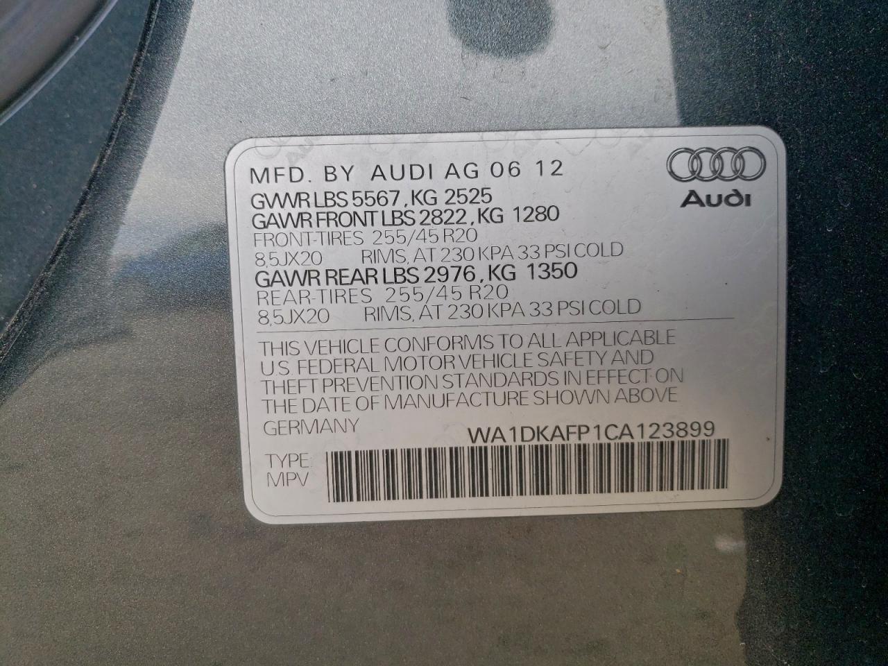 2012 AUDI Q5 PREMIUM PLUS photo 25