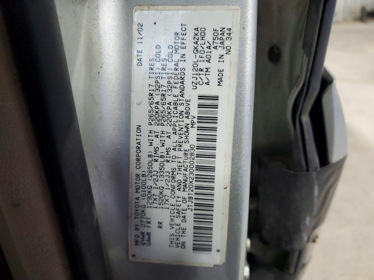2003 LEXUS GX 470 photo 25