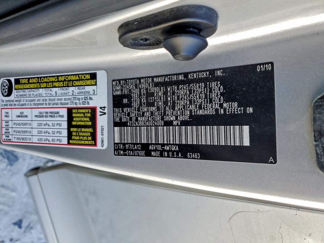 2010 TOYOTA VENZA photo 13