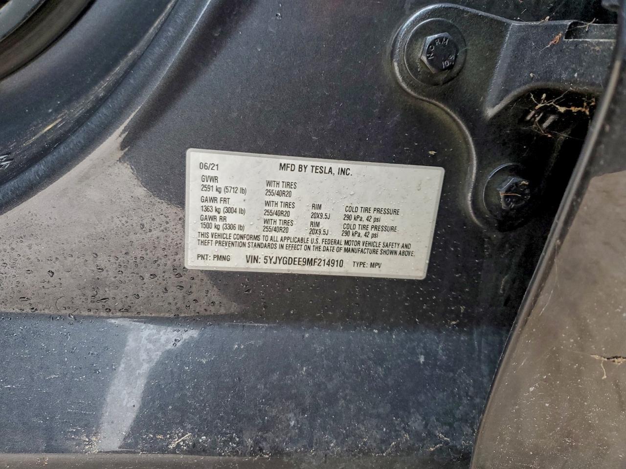 2021 TESLA MODEL Y photo 12