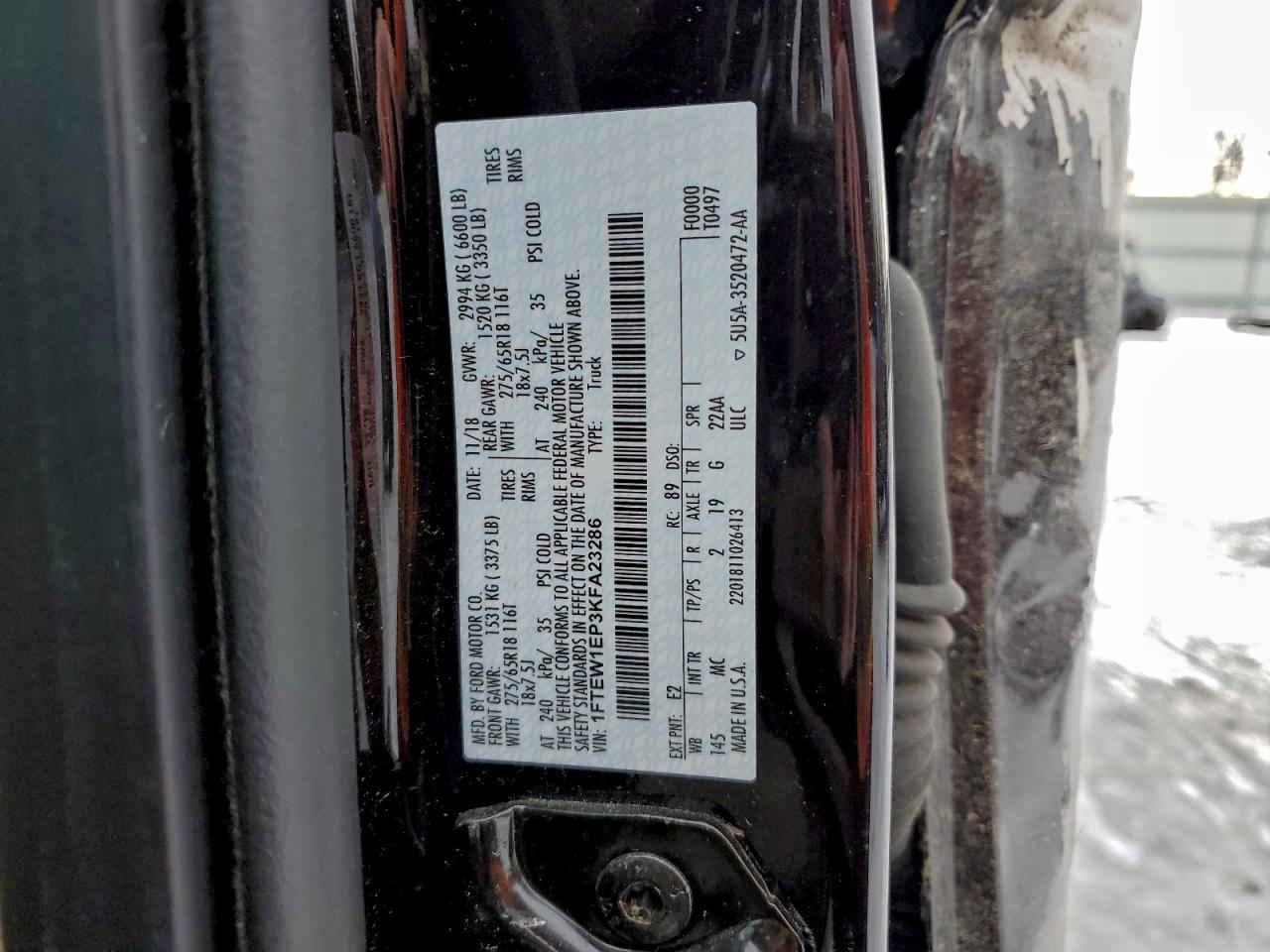 2019 FORD F150 SUPERCREW photo 13