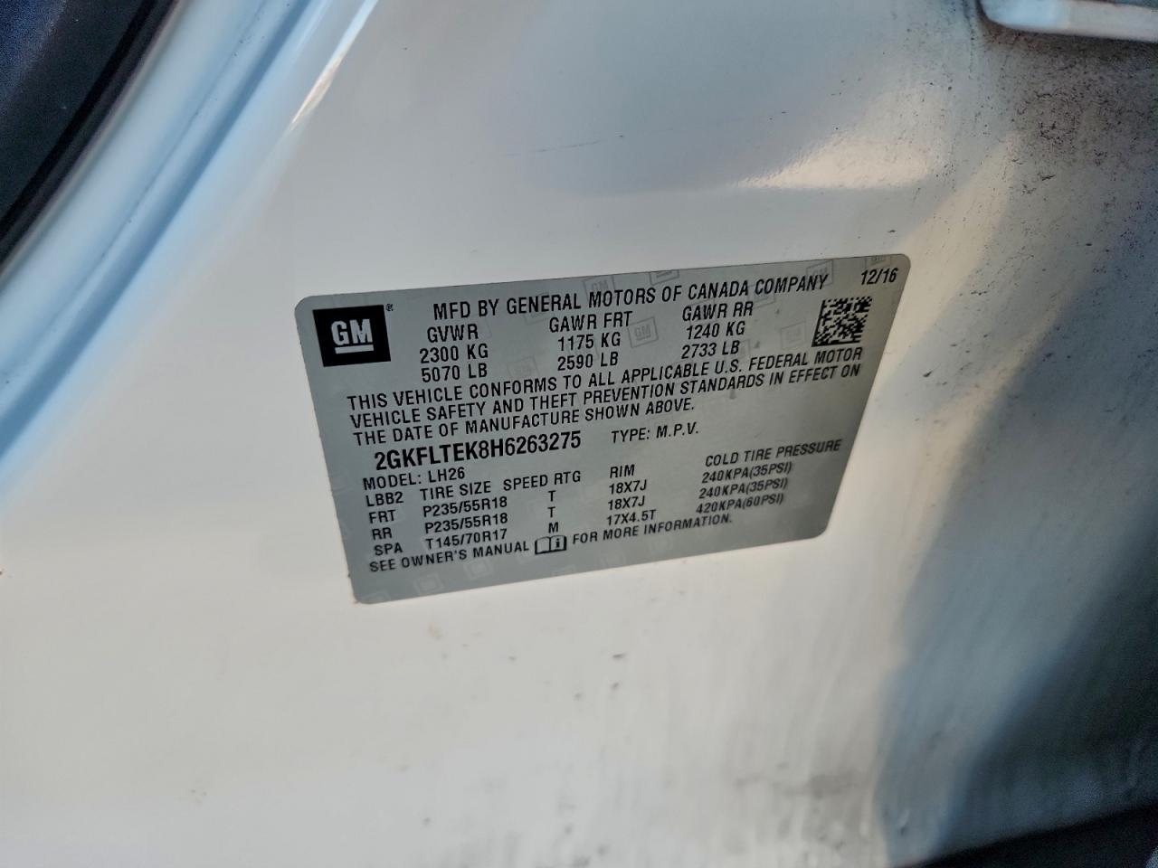 2017 GMC TERRAIN SLE photo 27