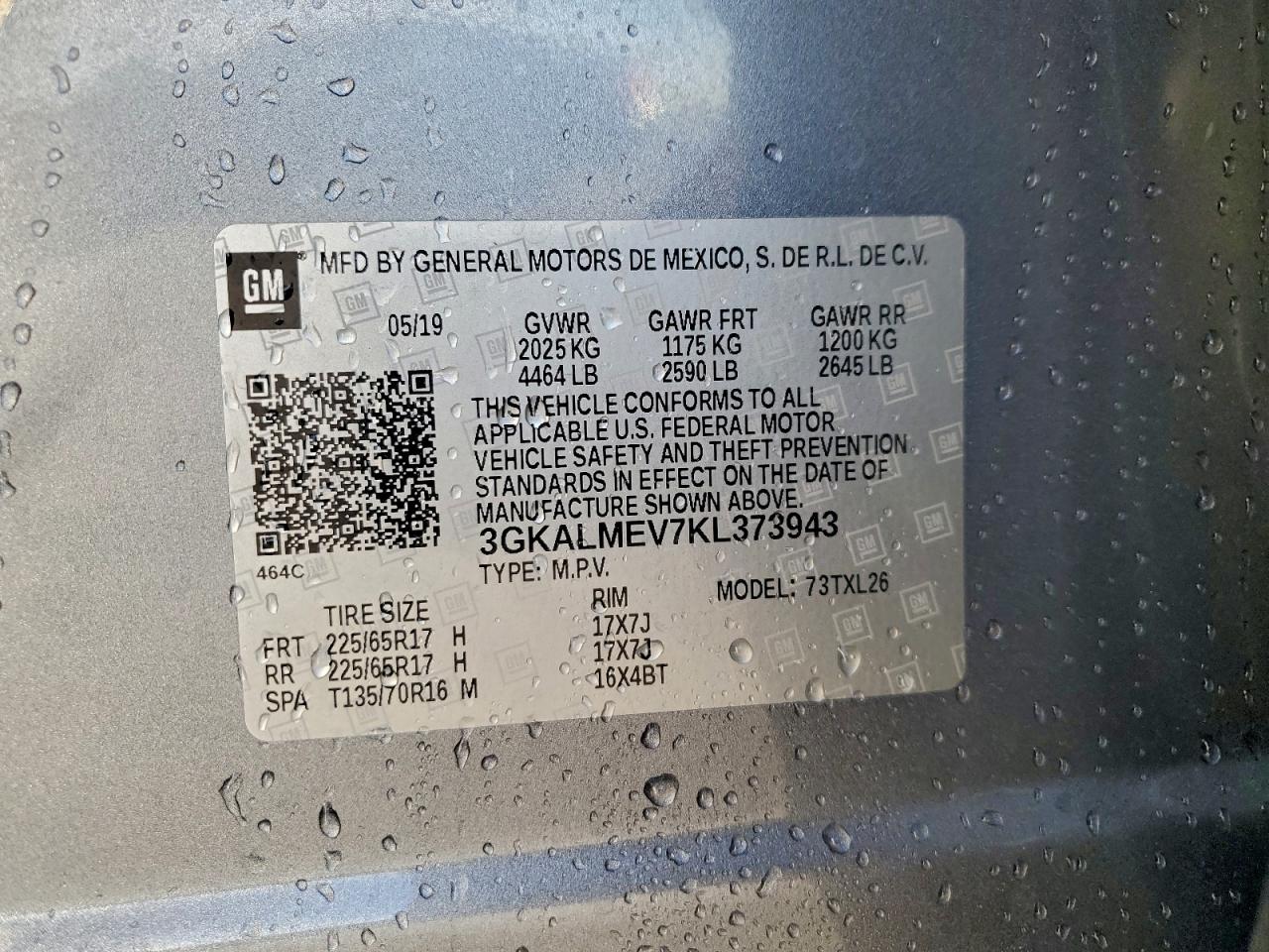 2019 GMC TERRAIN SLE photo 37