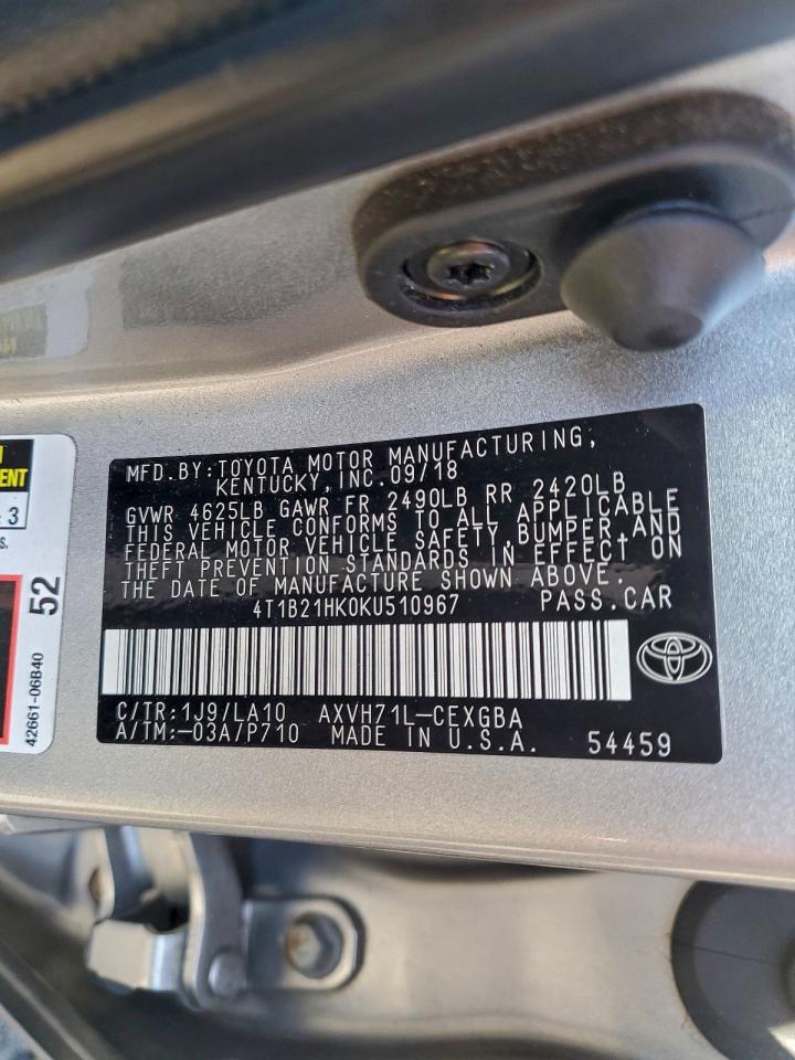 2019 TOYOTA CAMRY HYBRID photo 25