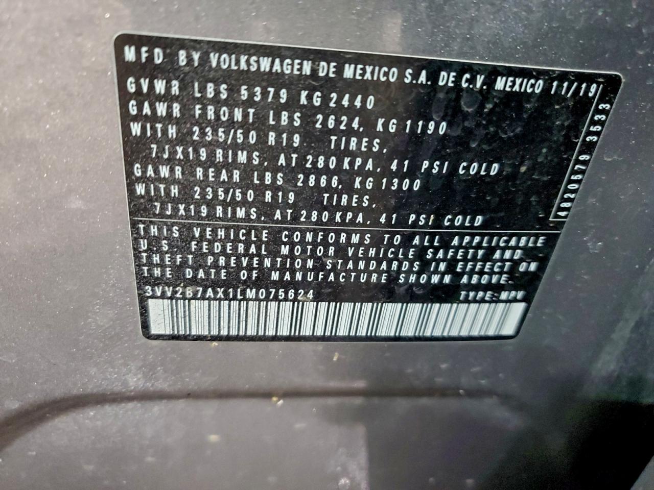2020 VOLKSWAGEN TIGUAN SE photo 25