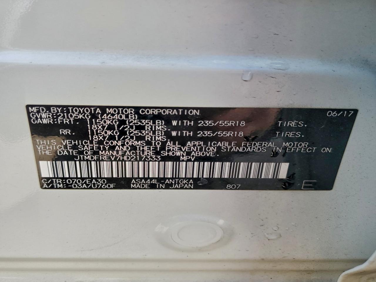 2017 TOYOTA RAV4 LIMITED photo 37