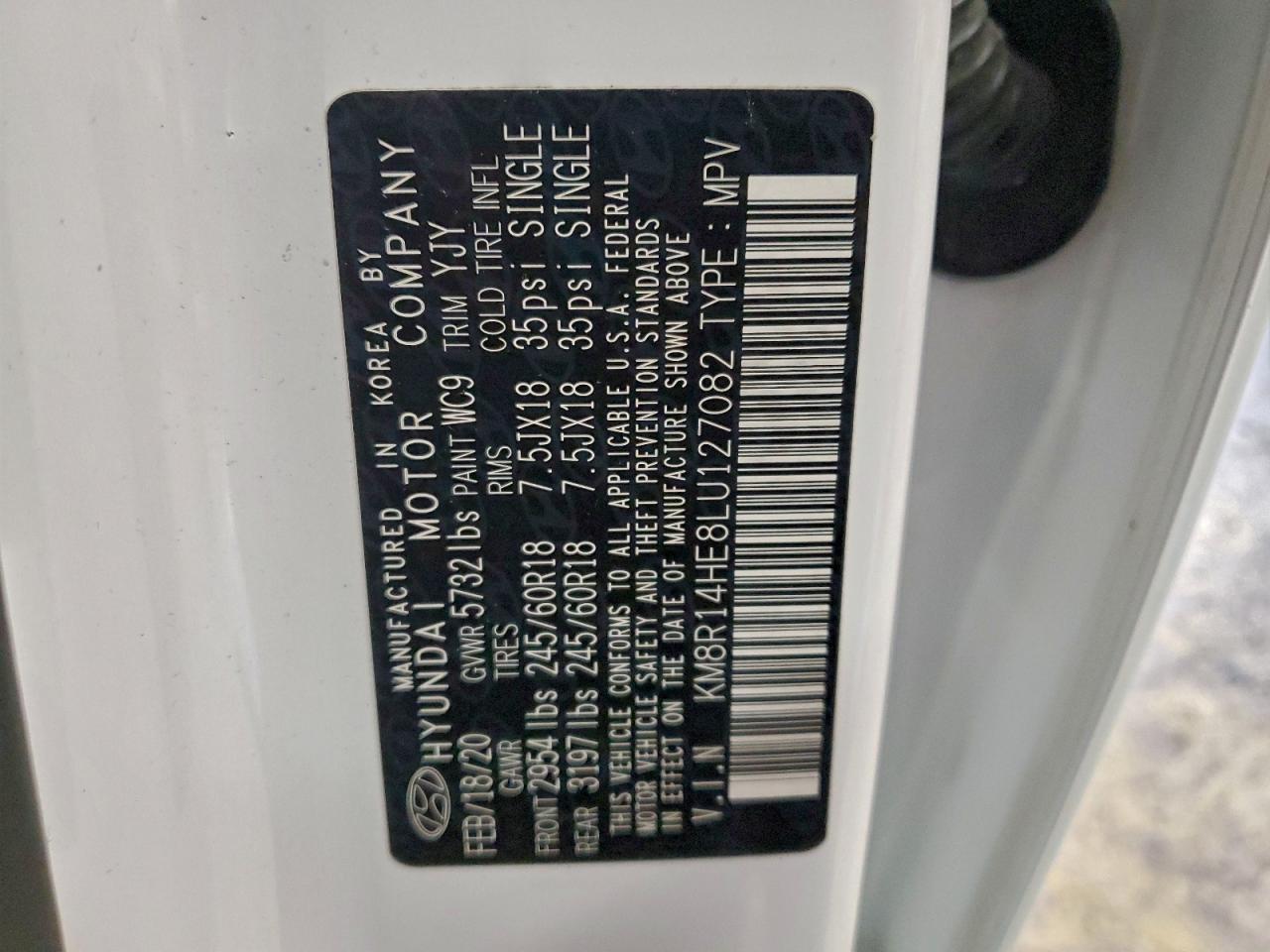 2020 HYUNDAI PALISADE SE photo 13