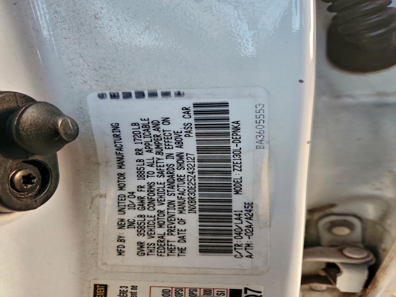 2005 TOYOTA COROLLA CE photo 13