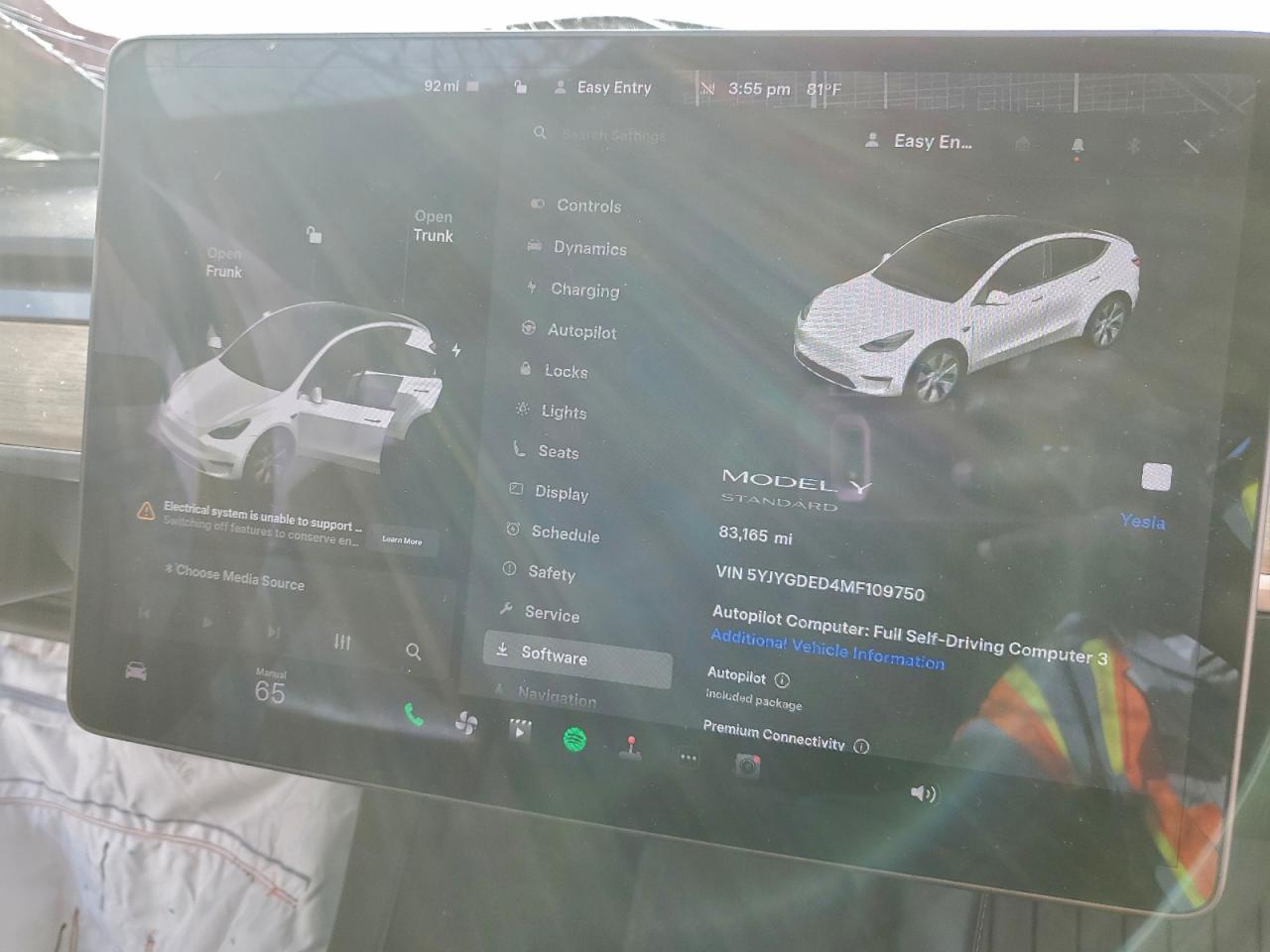 2021 TESLA MODEL Y photo 9