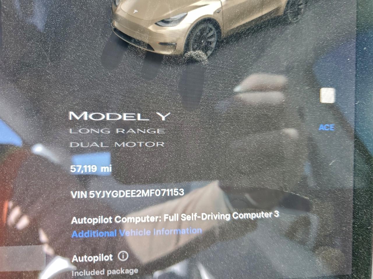 2021 TESLA MODEL Y photo 17