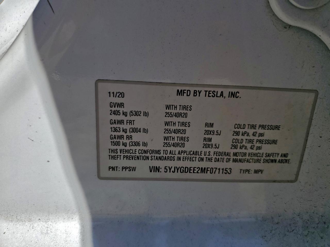 2021 TESLA MODEL Y photo 27