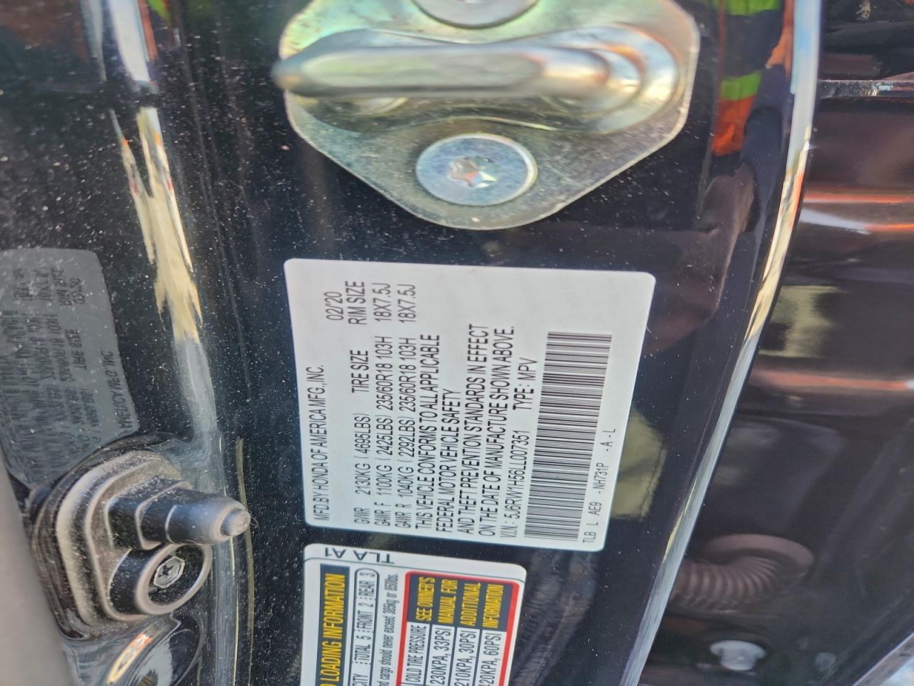 2020 HONDA CR-V EX photo 13