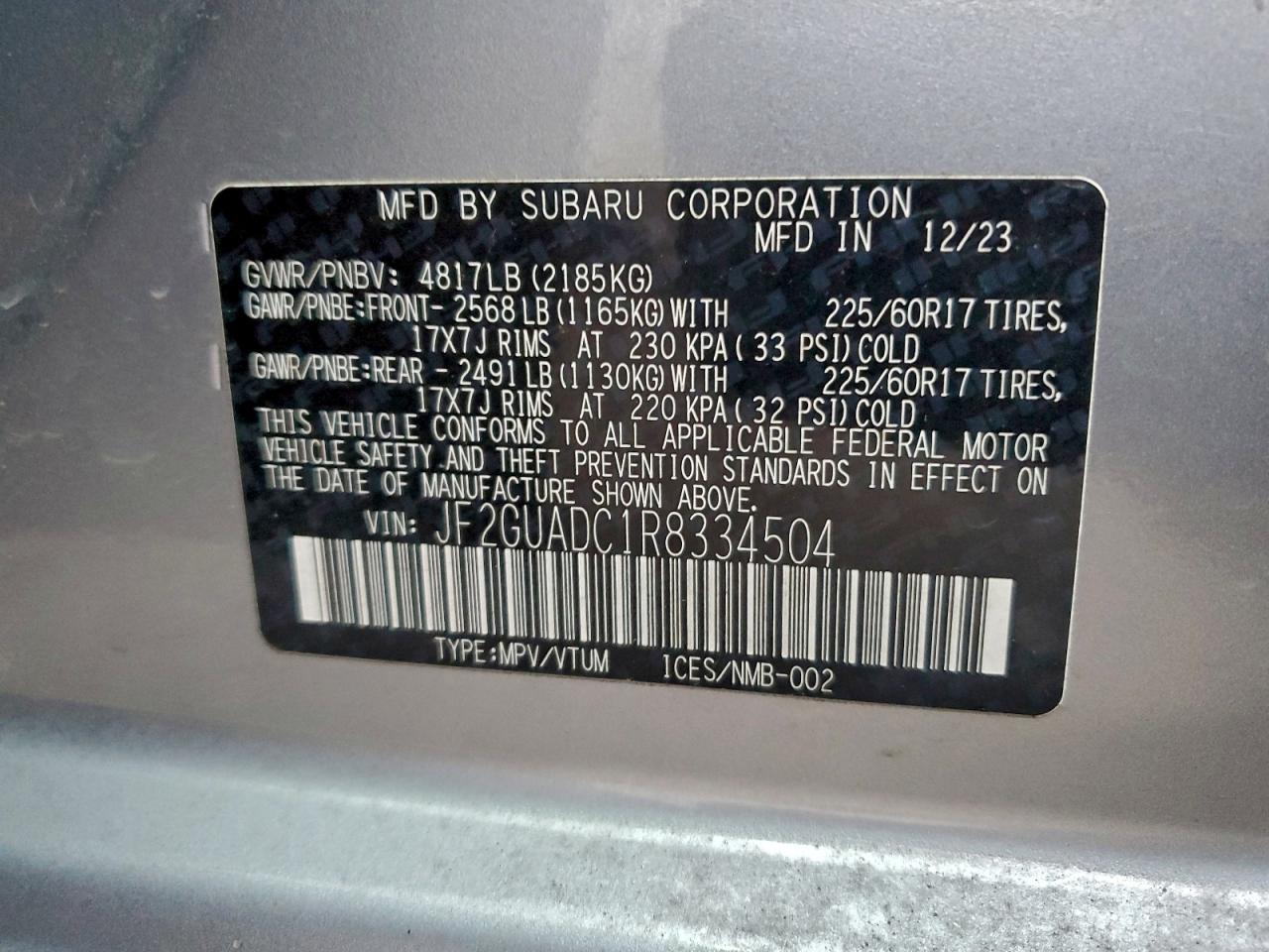 2024 SUBARU CROSSTREK PREMIUM photo 25