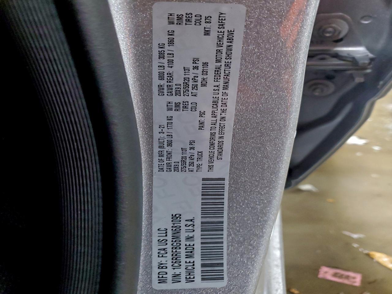 2021 RAM 1500 BIG HORN/LONE STAR photo 23