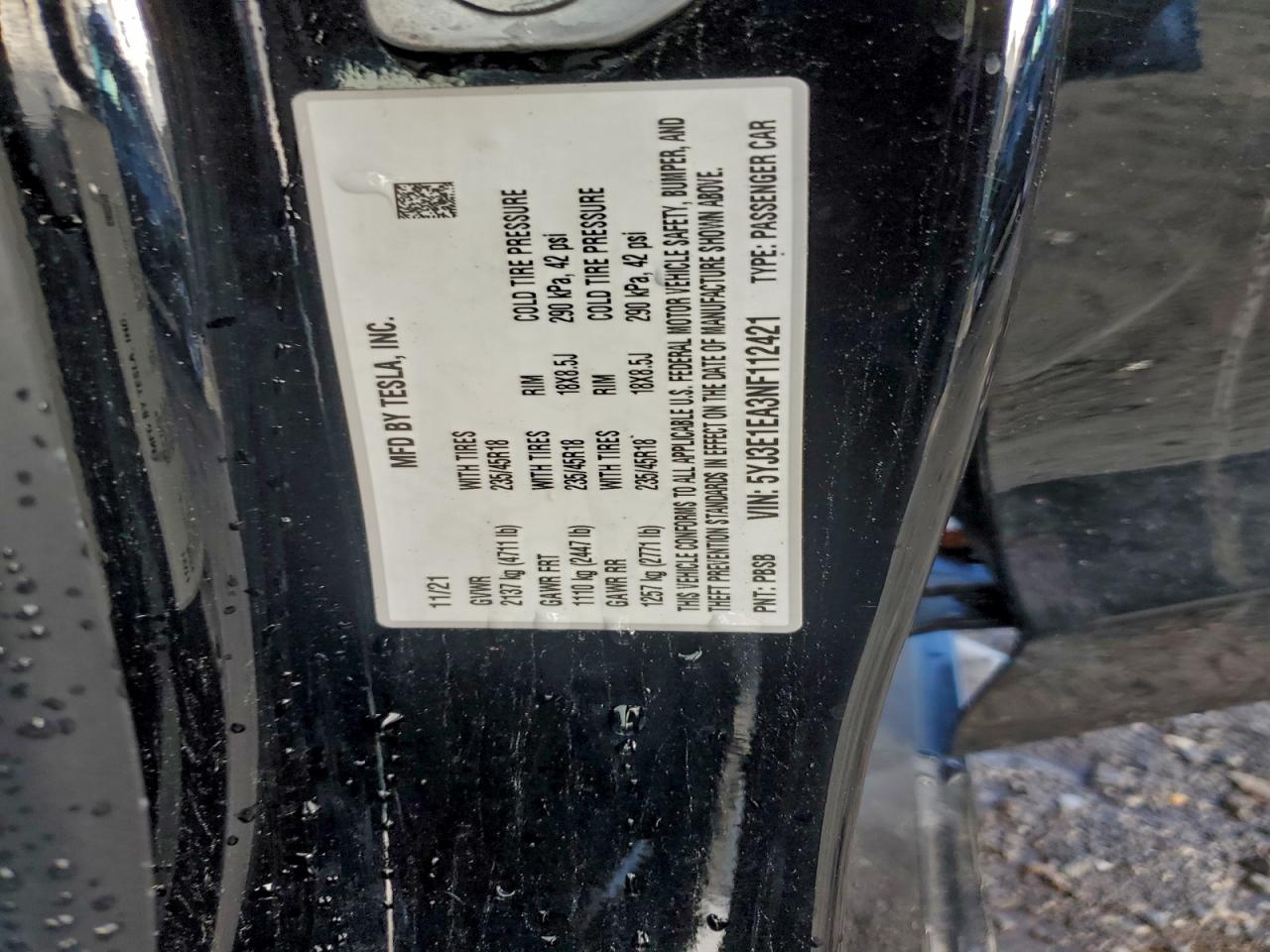 2022 TESLA MODEL 3 photo 12
